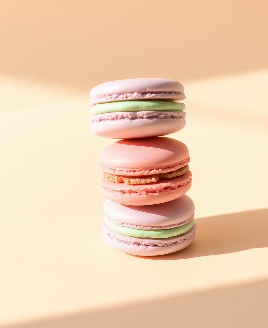 Rose Macaron Box of 6
