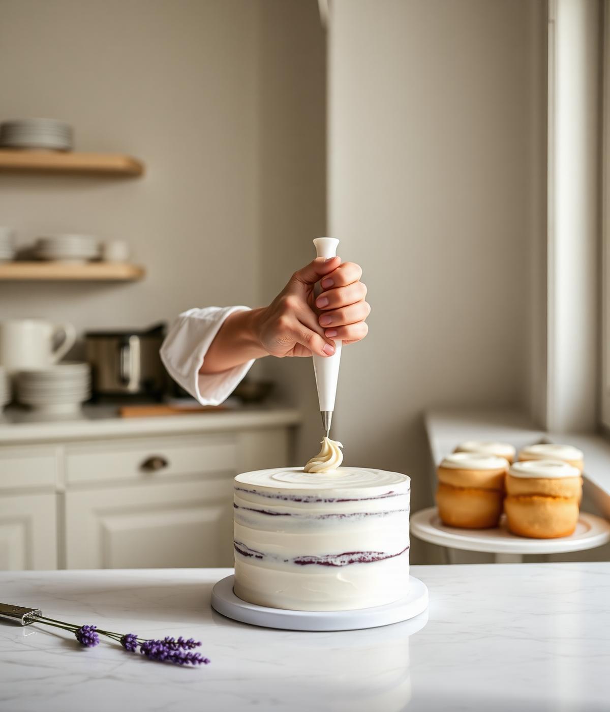 Pastry chef at work